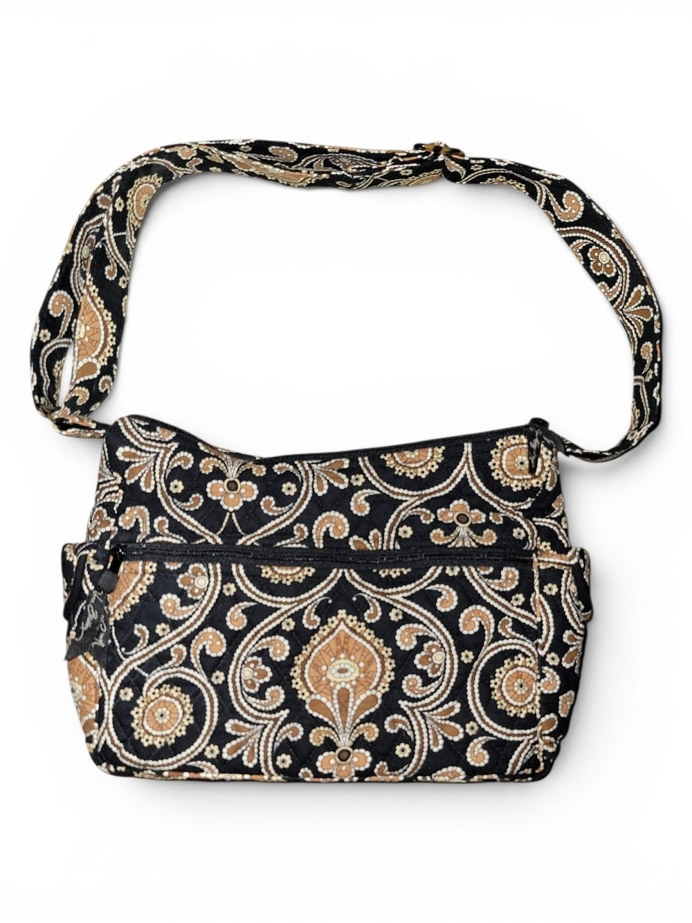 Vera Bradley Hobo Bag In Retired "Caffe Latte" Pattern Like New